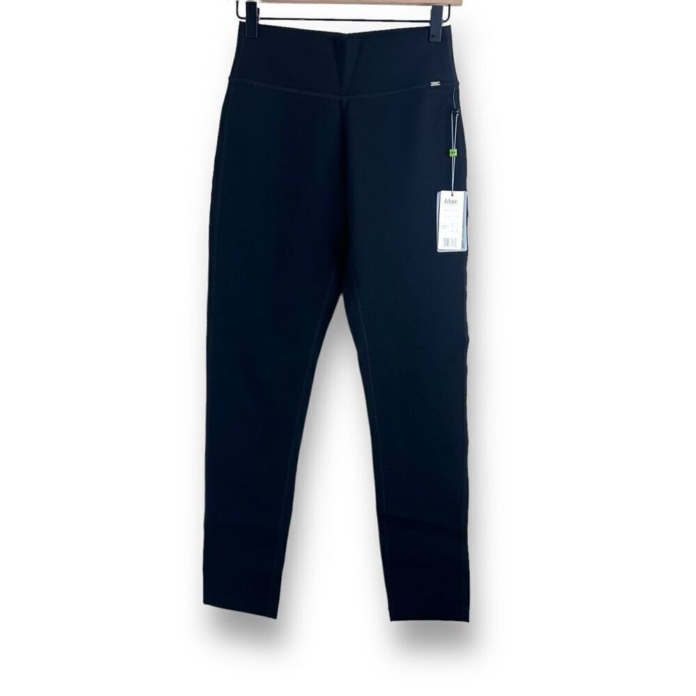 FDJ iMove Women's Size M High Waist Solid Black Yoga Lounge Pants‎ Stretchy New
